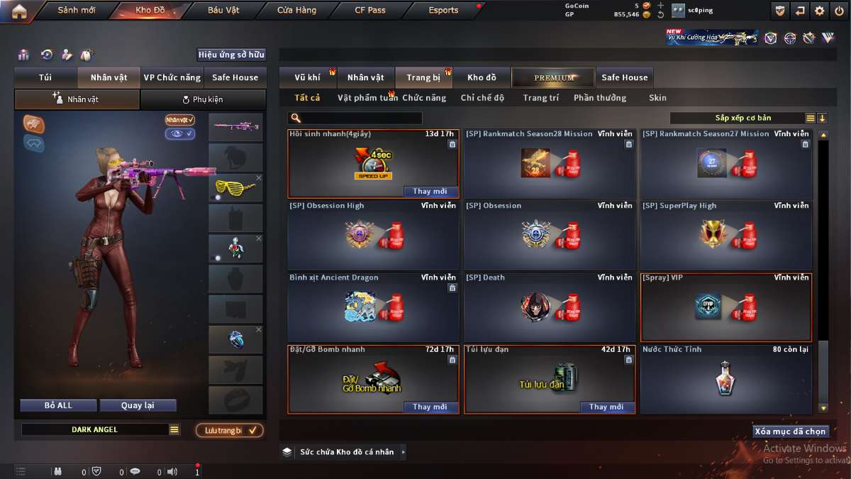 shop acc cf uy tin gia re